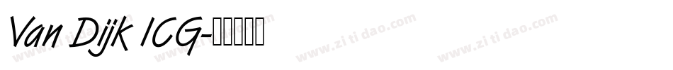 Van Dijk ICG字体转换